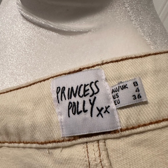 Princess Polly Miami Vice-Like Pants in Cream | Size 4 - Picture 5 of 6